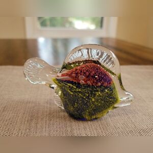 Vintage Art Glass Fish Paperweight